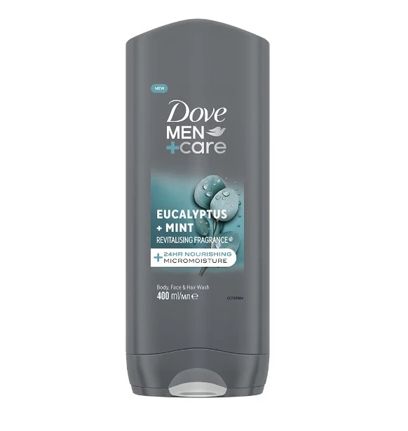 Gel Dus Dove  Men Eucalyptus Mint 400ml